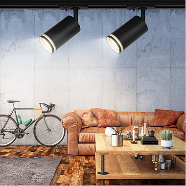 Трековый светильник TR52 - GU10 BK