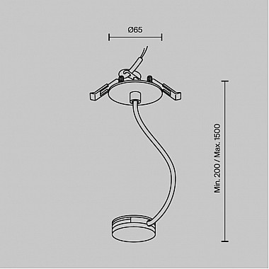 Коннектор питания встраиваемый Accessories for system Parity TRA130RWC-2B