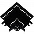 Коннектор угловой RL 06202 corner connector BK