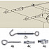 Крепежный комплект для струны Wire System 17803