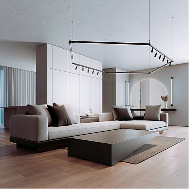 Набор подвеса угловой с питанием Module System 85187/00