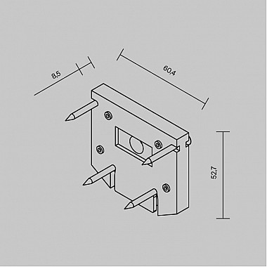 Заглушка Accessories for tracks Exility TRA034D-EC-422B