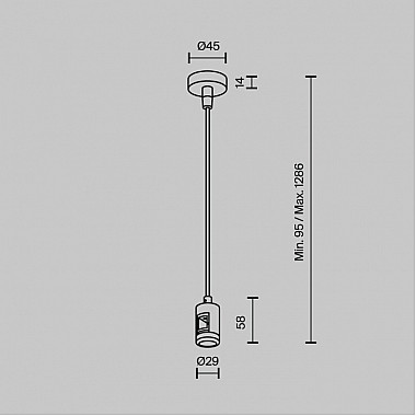 Подвес тросовый Accessories for tracks Flarity TRA157SW-B1-PT