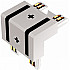 Коннектор угловой Vision48/25 POWER CONNECT 4825-Г-TYPE-WH