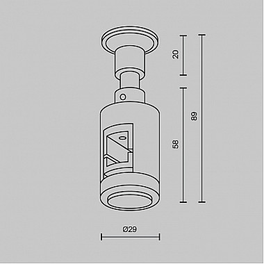 Крепление настенное Accessories for tracks Flarity TRA155CW-S1-PT