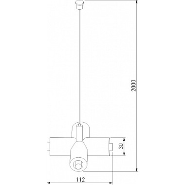 Набор подвеса Х-образный с питанием Module System 85190/00
