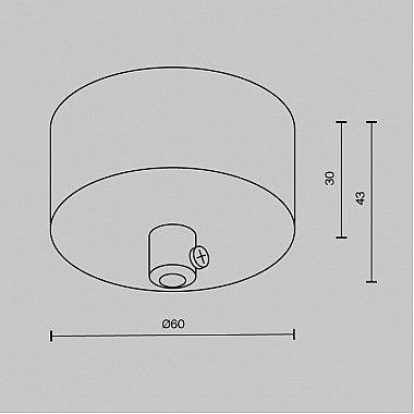 Потолочная чаша для ввода Accessories for system Shelf CA032B-B