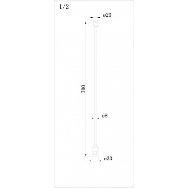 Стойка CODE 1.2 Single Stand H700 BBr DL20224