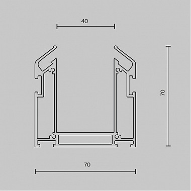 Профиль Accessories for tracks Gravity TRA010MP-212S