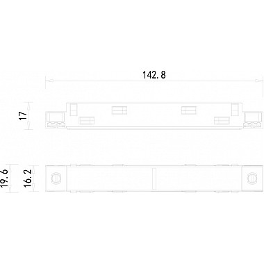 Коннектор прямой SPACE-Track system Connector 180 B