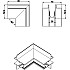 Соединитель угловой SPACE-Track system Outter corner InW