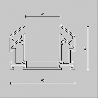 Профиль Accessories for tracks Trinity TRA005MP-312S