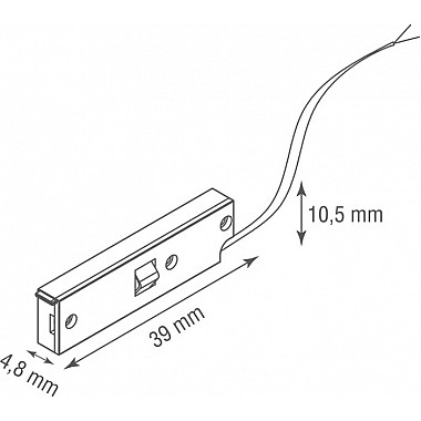 Питание боковое Slim Line Mini Power connector DLSM B
