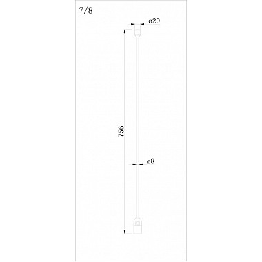 Стойка CODE 1.2 Single Stand H700-2 BBr DL20224
