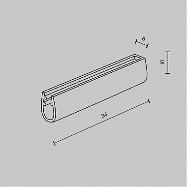 Заглушка Accessories for system Parity TRA130BEC-B