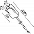 Питание боковое Magnetic track system Radity TRA084B-12B-200