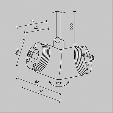 Угловой коннектор Accessories for system Shelf CA018LWC-P-B