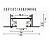 Шинопровод встраиваемый однофазный Crystal Lux CLT 0.121 01 L1000 BL