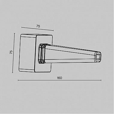 Настенный фиксатор Accessories for tracks Elasity TRA160BC-B