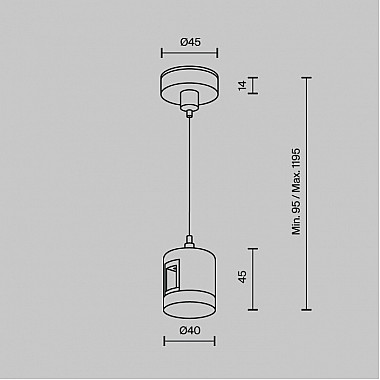 Подвес тросовый Accessories for tracks Flarity TRA157SW-IPC1-BS