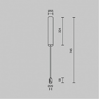 Основание потолочное Accessories for tracks Flarity TRA159С-BB1-B