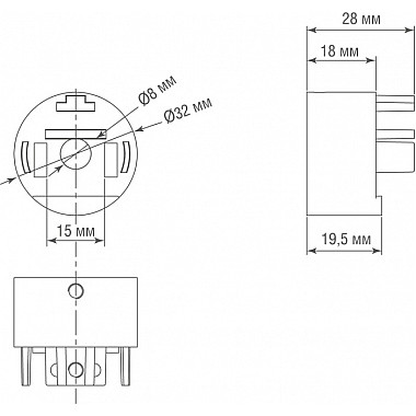 Заглушка Round Line Cap DLR B1