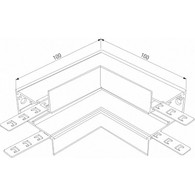 Коннектор угловой Slim Magnetic 85093/00