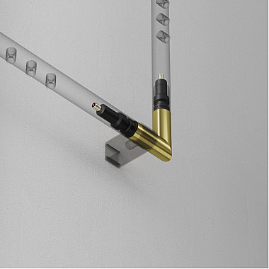 Коннектор угловой Accessories For System Axity CA006EC-BS