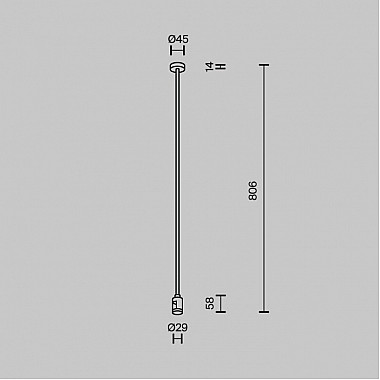 Крепление потолочное Accessories for tracks Flarity TRA159C-SL1-PT