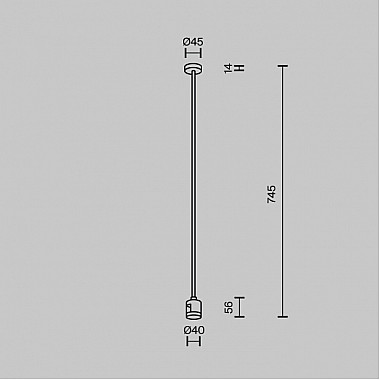 Крепление потолочное Accessories for tracks Flarity TRA159C-IPC1-B