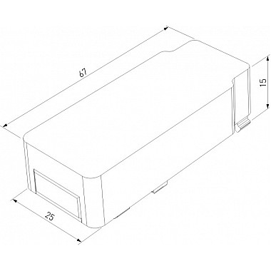 Питание боковое Flat Magnetic 85001/00