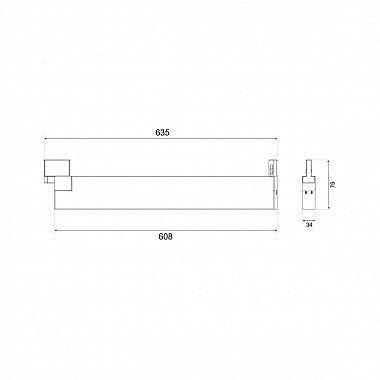 Трековый светодиодный светильник Elektrostandard X-Line белый матовый 28W 4200K LTB55 4690389161575