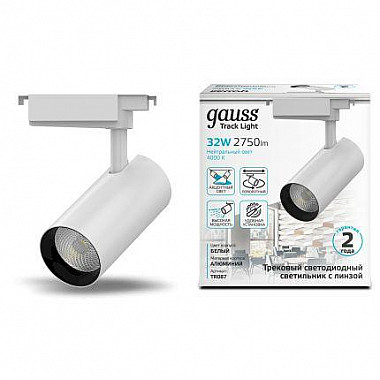 Трековый светодиодный светильник Gauss Track Light Led TR087