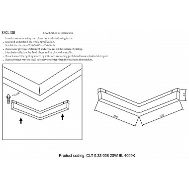Трековый светодиодный светильник для магнитного шинопровода Crystal Lux Space CLT 0.33 008 20W BL 4000K