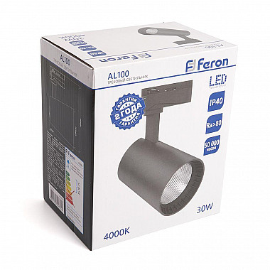 Трековый светодиодный светильник Feron AL100 41608