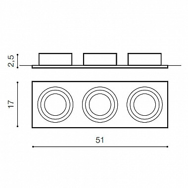 Встраиваемый светильник Azzardo Siro 3 AZ0774