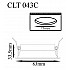 Встраиваемый светильник Crystal Lux CLT 043C BL