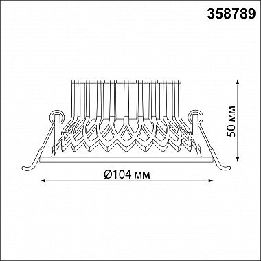 Встраиваемый светодиодный светильник Novotech SPOT NT21 000 BIND 358789