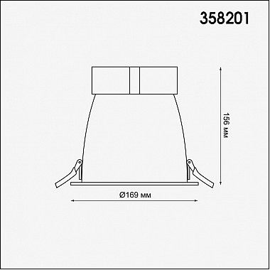 Встраиваемый светодиодный светильник Novotech Varpas 358201