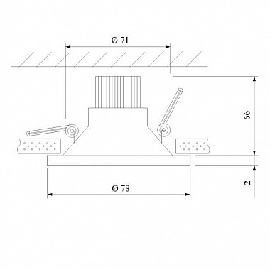 Встраиваемый светодиодный светильник Elektrostandard 15266/LED белый 4690389175572