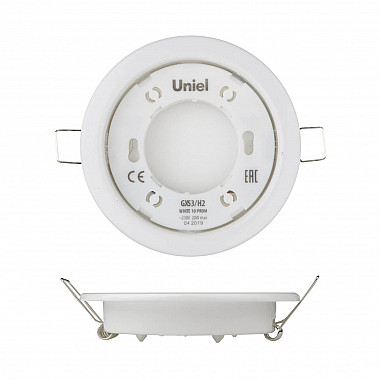 Встраиваемый светильник Uniel GX53/H2 White 10 Prom UL-00005051
