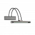 Подсветка для зеркал Ideal Lux Bow Ap D26 Nickel 005379