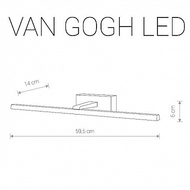 Подсветка для зеркал Nowodvorski Van Gogh Led 9352