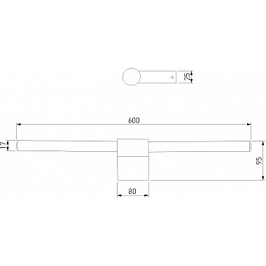 Подсветка для картин Luar 40125/LED латунь