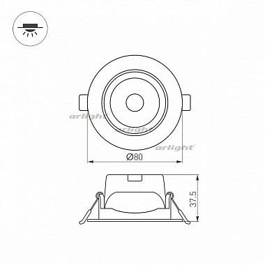 Точечный светильник POLAR 032857