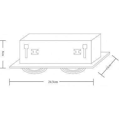 Точечный светильник Cardani Piccolo A5941PL-2WH