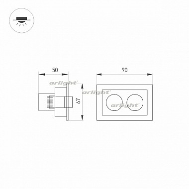Точечный светильник ORIENT 032232