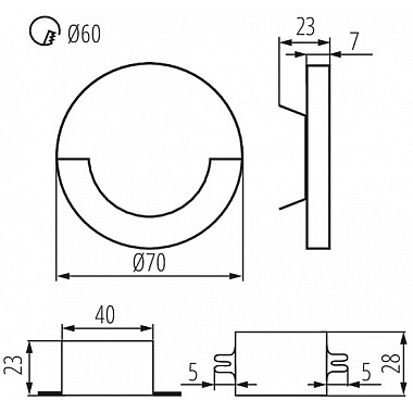 Подсветка для лестниц и ступеней SOLA 23804
