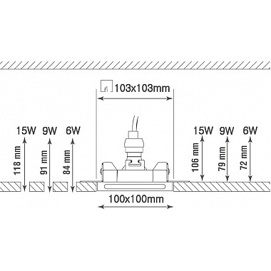 Точечный светильник Elementare DL271SQ1W