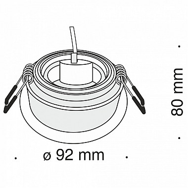 Точечный светильник Akron DL025-2-01B